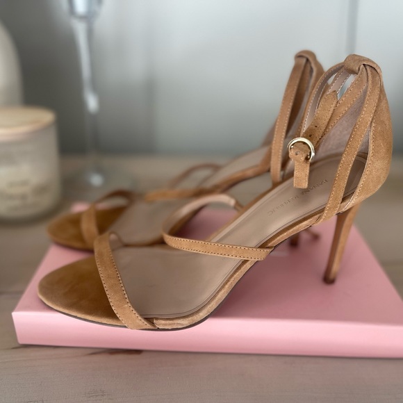 🏷️🔖🎁 New With Box Nude Strappy 4” Heels - Picture 2 of 6